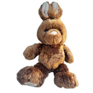 Build A Bear Soft Plush Brown Bunny Rabbit White Tail & Ears Stuffed Animal 12"